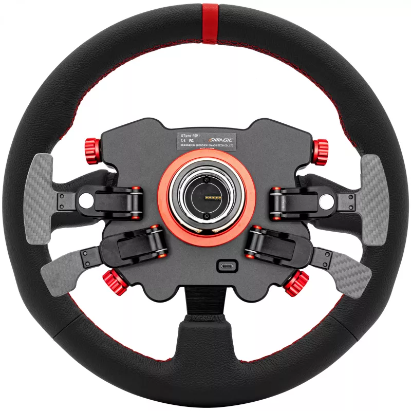 Simagic vairo rankena/hub GT1 Pro (GTPRO-R K Leather) – odinė danga, skirta GT1 serijai