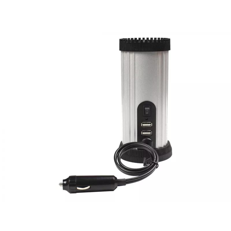 Gembird EG-PWC150-01 automobilinis keitiklis 150 W Juoda, Pilka