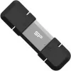 Silicon Power SP128GBUC3C51V1S USB atmintukas 128 GB USB Type-A / USB Type-C 3.2 Gen 1 (3.1 Gen 1) Juoda, Sidabrinė
