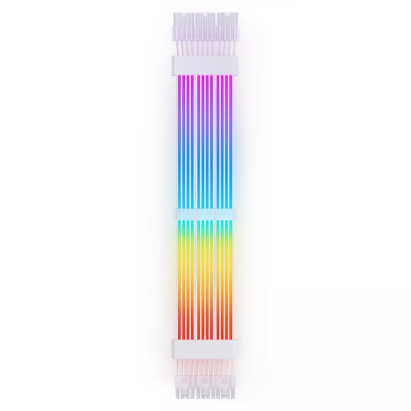 Jonsbo DY-2 PC Light Cable kabelis vaizdo plokštei, 3 jungtys po 8 kontaktų, 0,3 m