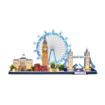 3D dėlionė CubicFun City Line London LED 107 dalių