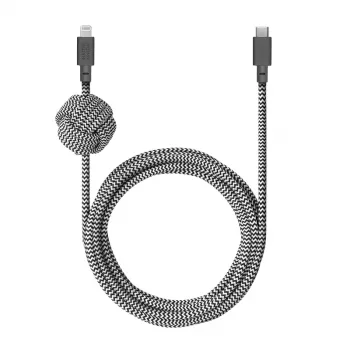 Laidinio ryšio kabelis native union NCABLE-KV-CL-ZEB 3 m Lightning į USB-A Juoda Balta 140 g