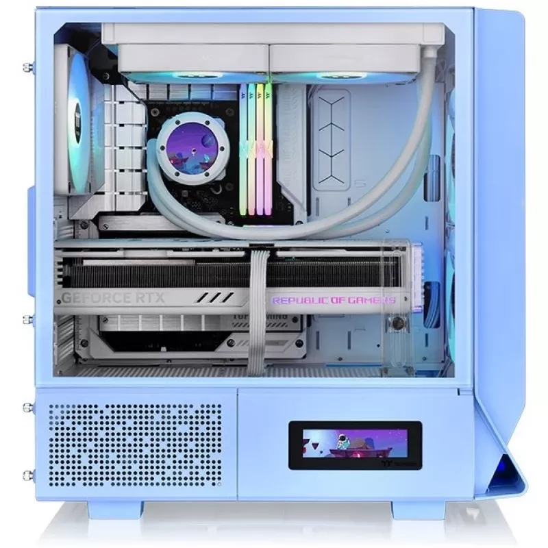 Thermaltake Ceres 330 TG - Midi bokštas - Kompiuterio korpusas - Mėlynas - ATX - EATX - micro ATX - Mini-ITX - SPCC plienas - Grūdintas stiklas - 18,5 cm (CA-1Y2-00MFWN-00)