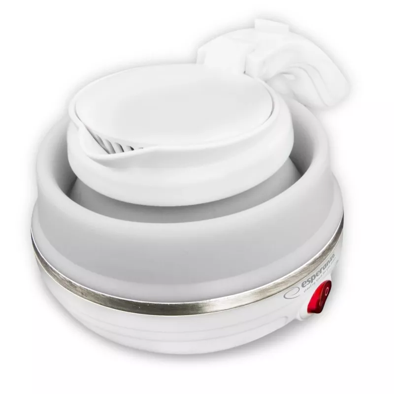 Elektrinis virdulys ESPERANZA EKK023 – 0,5 L, 750 W, baltas, silikonas su nerūdijančiu plienu ir plastiku