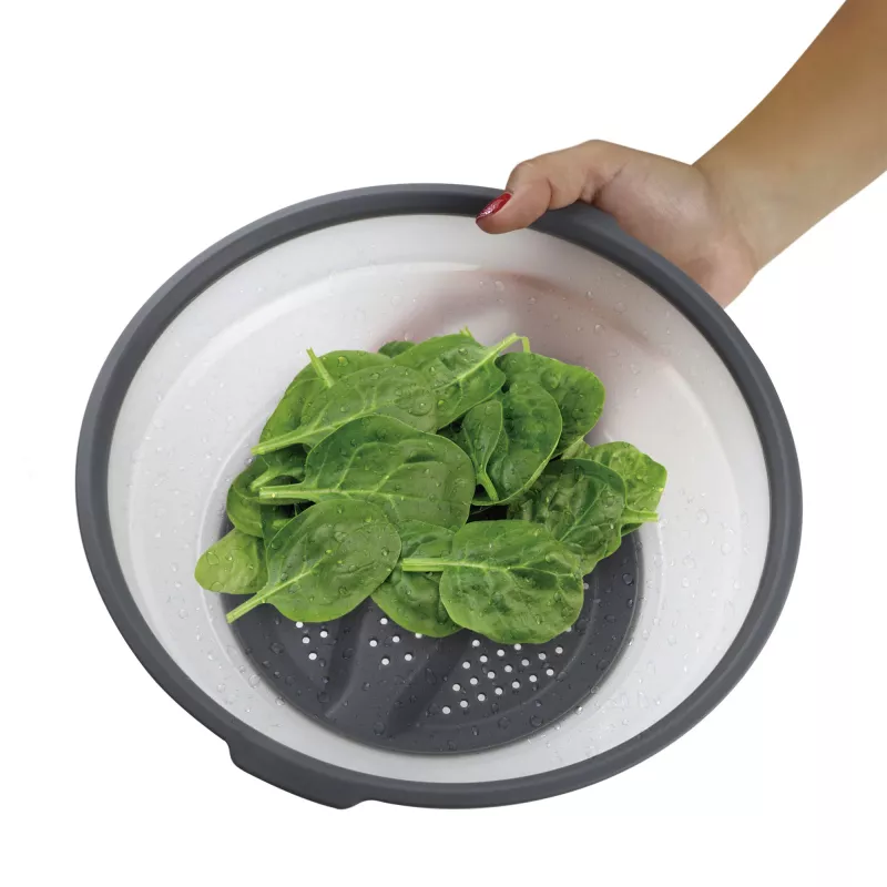 Maisto dangtelis JATA HACC4530 pilkai baltas apvalus 26 cm