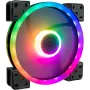 Inter-Tech 88885539 Argus RS-141 RGB korpuso ventiliatorius, 140x140x25 mm, 1200 aps./min., juodas
