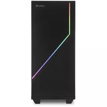 Sharkoon RGB FLOW - Midi Tower - ATX - be maitinimo šaltinio - USB/Garsas