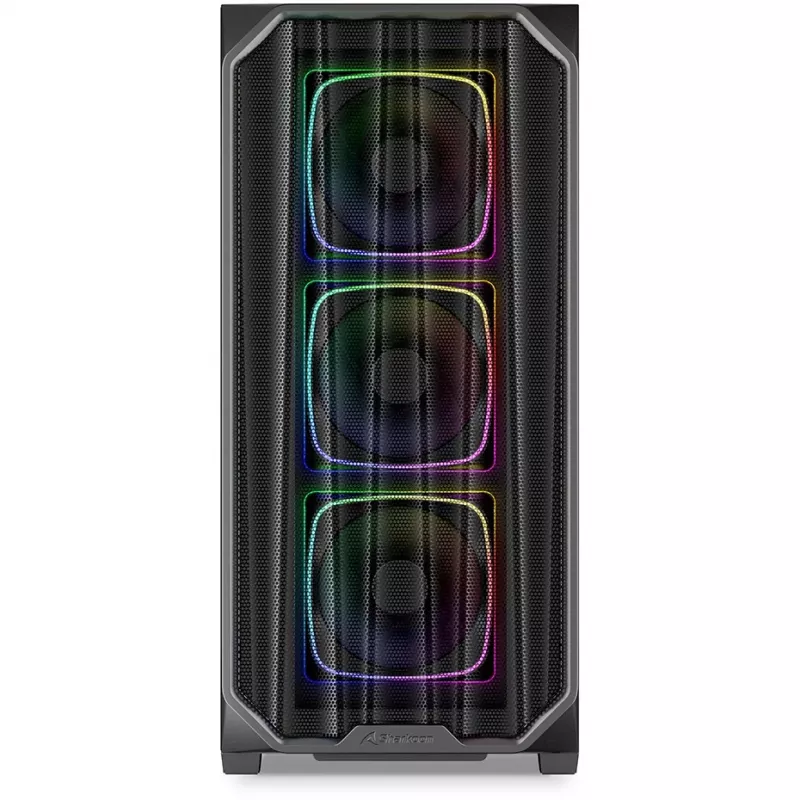 Korpusas Sharkoon AK5M RGB Midi Tower Juodas