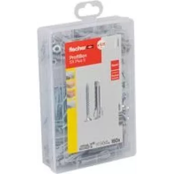 fischer Professional-Box Sieninių Kaiščių ir Varžtų Rinkinys SX Plus+ S 4,5/5/6/8 mm x 30/40/55 mm (567897)