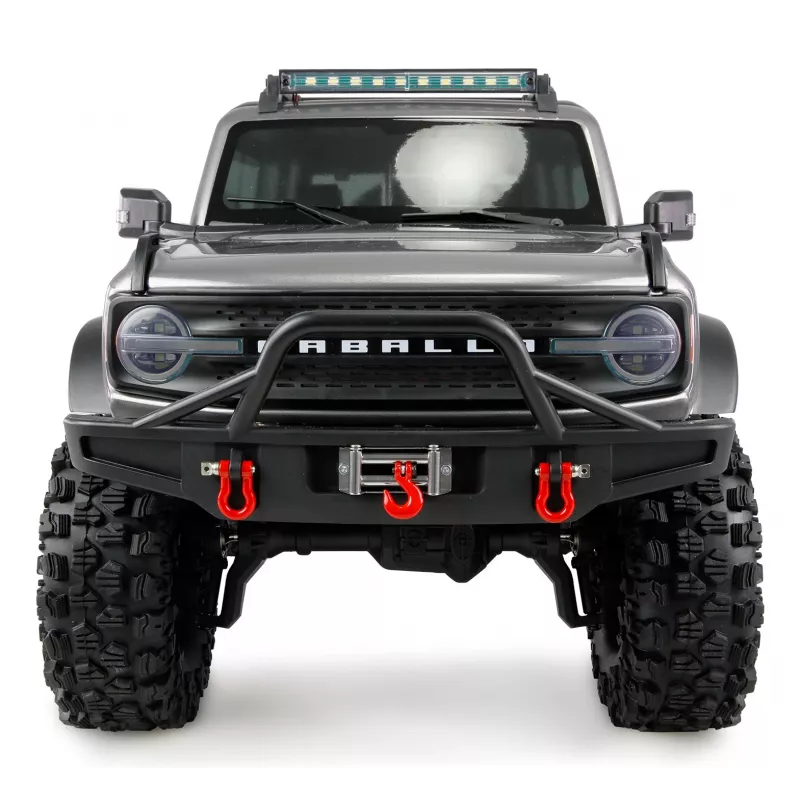 Radijo bangomis valdomas krovininis visureigis Amewi AMXRock Caballo 4WD 1:10 metalinis pilkas