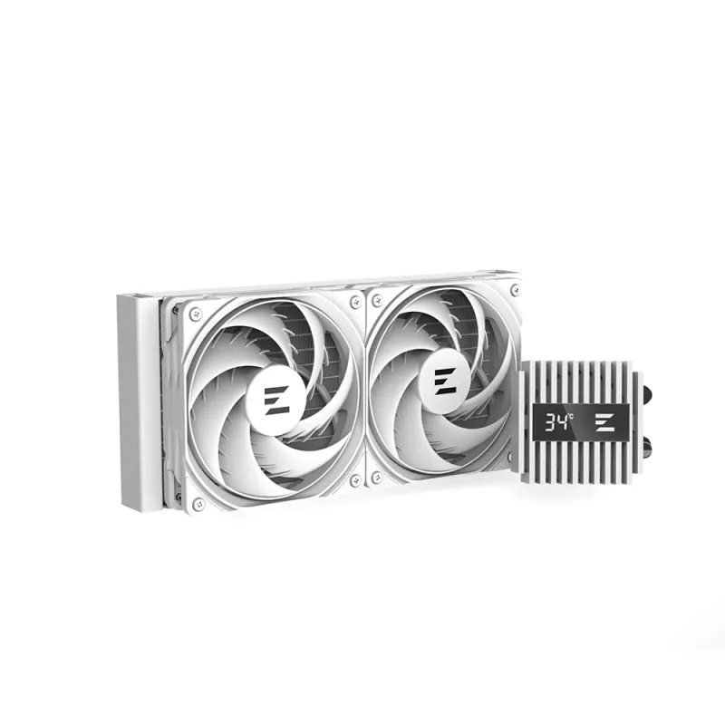 Zalman ALPHA2 A24 WHITE aušinimo sistema procesoriui Visas viename skystinis aušintuvas 12 cm