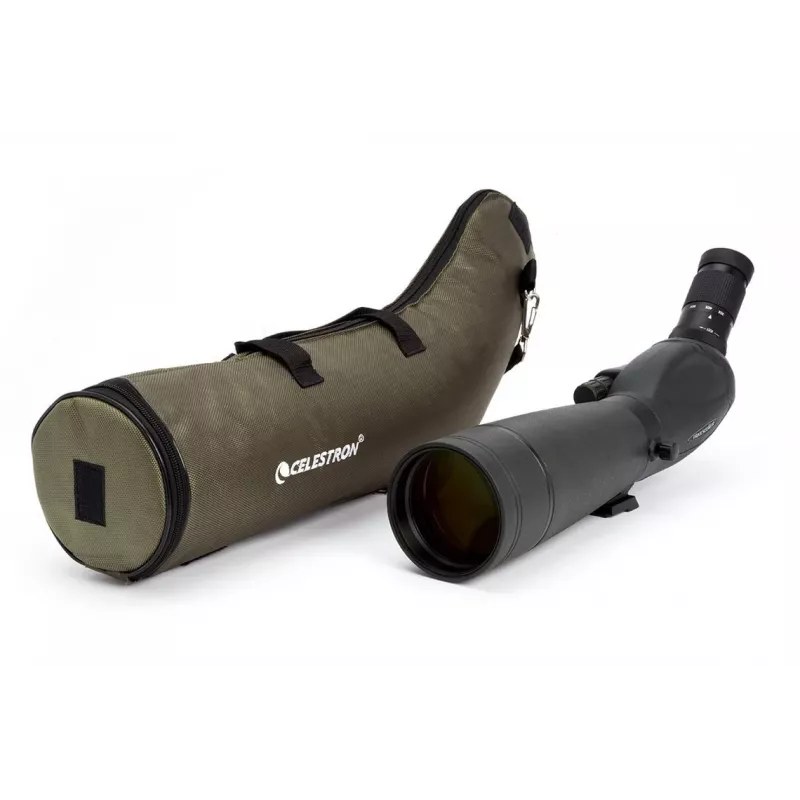 Celestron TrailSeeker 80-45 laipsnių žiūroninis teleskopas 60x BaK-4 juodas