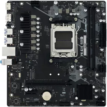 Motininė plokštė BIOSTAR B650MT Micro ATX, AMD B650, lizdas AM5, DDR5, 2x DIMM, 96GB, 1x M.2, 4x SATA III, Gigabit LAN