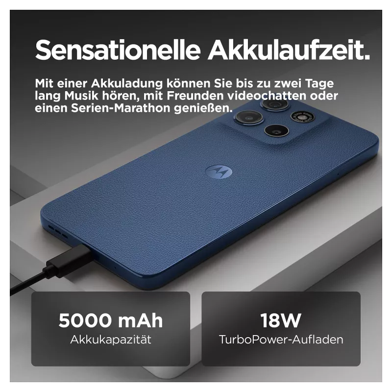 Motorola moto g15 17,1 cm (6,72 col.) Dual SIM Android 15 4G USB Type-C 8 GB 256 GB 5200 mAh Navy