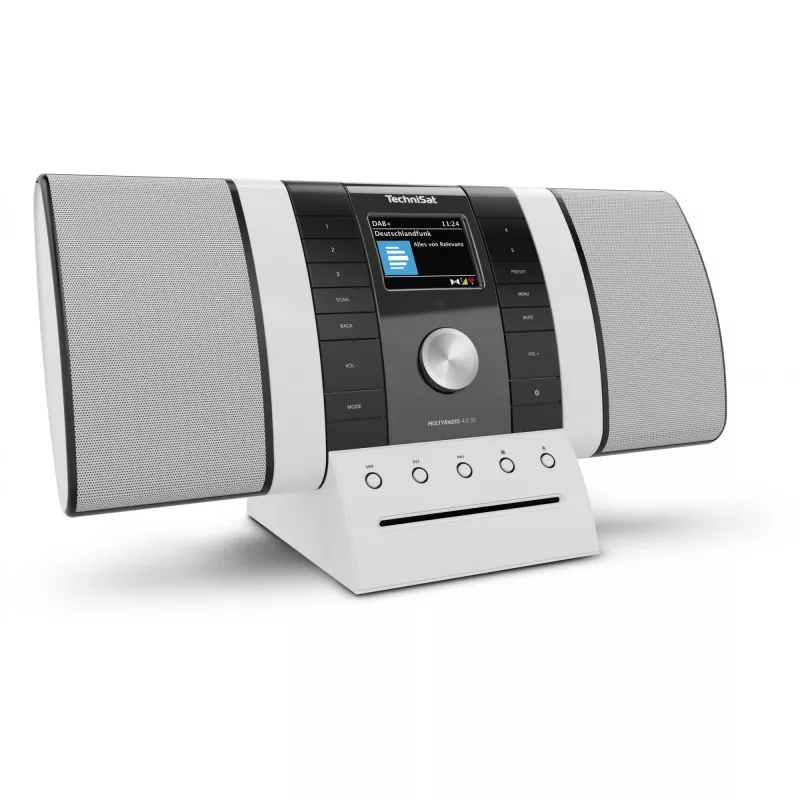 Nešiojamas radijas TECHNISAT Multyradio 4.0 SE juoda/balta su Bluetooth ir USB