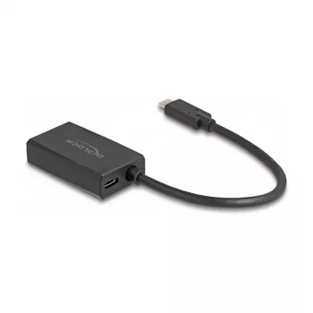 Adapteris DisplayPort moteriškas į USB Type-C vyriškas DeLOCK 4K PD 85W