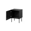 Naktiniai staliukai 2 vnt Cama Meble ISLA 44,5×40×59 cm juoda matinė MDF/medžio drožlių plokštė
