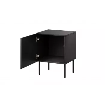 Naktiniai staliukai 2 vnt Cama Meble ISLA 44,5×40×59 cm juoda matinė MDF/medžio drožlių plokštė