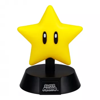 Stalinė lempa Paladone Super Mario Super Star Icon Light – dekoratyvinis LED naktinis šviestuvas