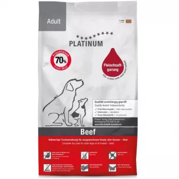 Sausas šunų ėdalas Platinum Beef Potato 15 kg – suaugusiems šunims, be grūdų, 24 % baltymų, 16 % riebalų