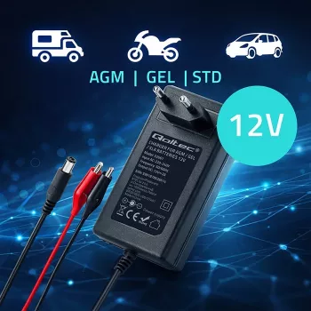 Automatinis akumuliatoriaus įkroviklis QOLTEC 12V 2A 24W model 52661
