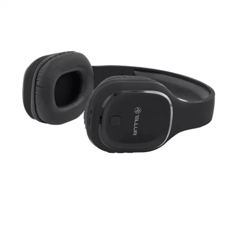 Ausinės Tellur Pulse Bluetooth belaidės viršugalvinės ausinės juodos