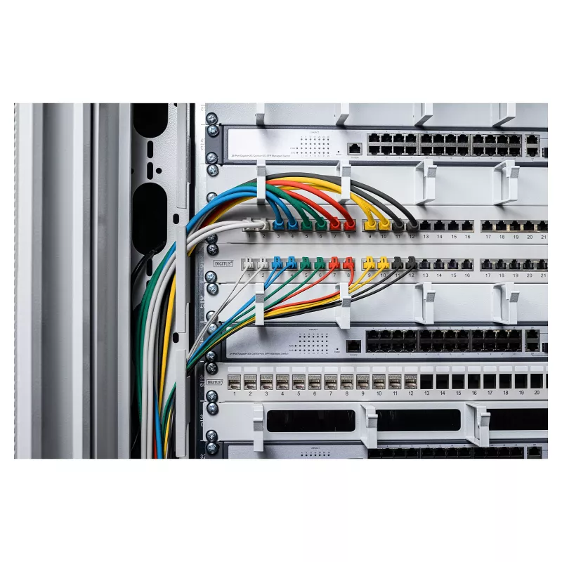 Patch laidas DIGITUS CAT6 U-UTP Slim, 0,5 m, mėlynas