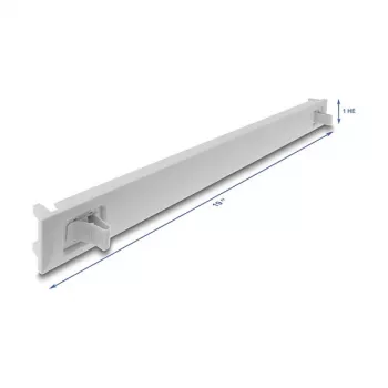 Aklas skydelis DELOCK 67274 – pilkas ABS, 1U, 1 vnt.