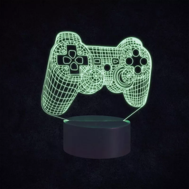 Stalinė lempa MANTA SNL57RGB RGB 3D šviesos dekoracija, RGB LED, dekoratyvinis 3D efektas