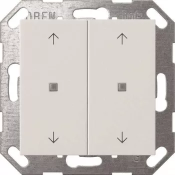 Gira Taster Wippe KNX 2f Reinweiß 517403 — dviejų mygtukų KNX jungiklio svirtelė, balta
