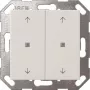 Gira Taster Wippe KNX 2f Reinweiß 517403 — dviejų mygtukų KNX jungiklio svirtelė, balta