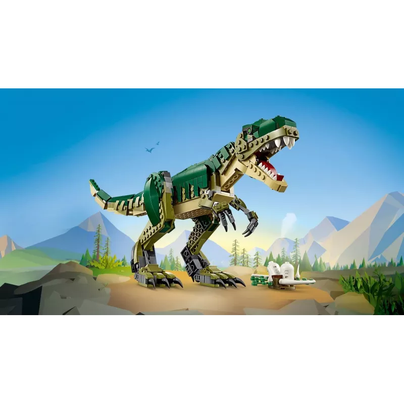 Konstruktorius LEGO Creator 3-in-1 T.Rex 626 dalių, 150 mm aukštis, nuo 9 m.