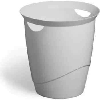 Šiukšlių dėžė apvali plastikinė pilka Durable 776010