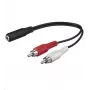 Microconnect AUDALH02 garso kabelis 0.2 m 2 x RCA 3.5 mm raudonas