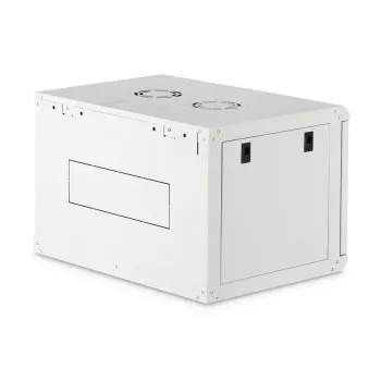 Sieninis 19 colių stovo spintas DIGITUS Dynamic‑N DN-37100, 7U, 600x450 mm (PxG), IP20, šviesiai pilka, neišmontuota