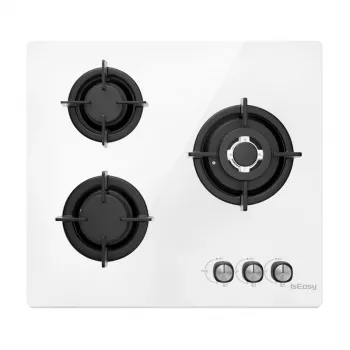 ISEASY MGBG-603 dujinė kaitlentė, 3 degikliai (balta)