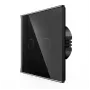 Touch Switch Spring One Way Glass Black – lietiminis jungiklis juodu stiklu