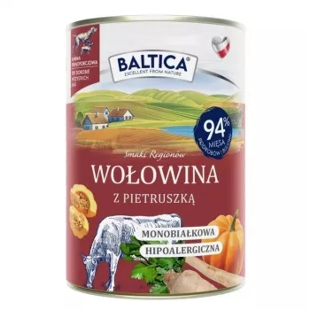 BALTICA regional flavours Jautiena su petražolėmis šlapi šunų ėdalas 400g