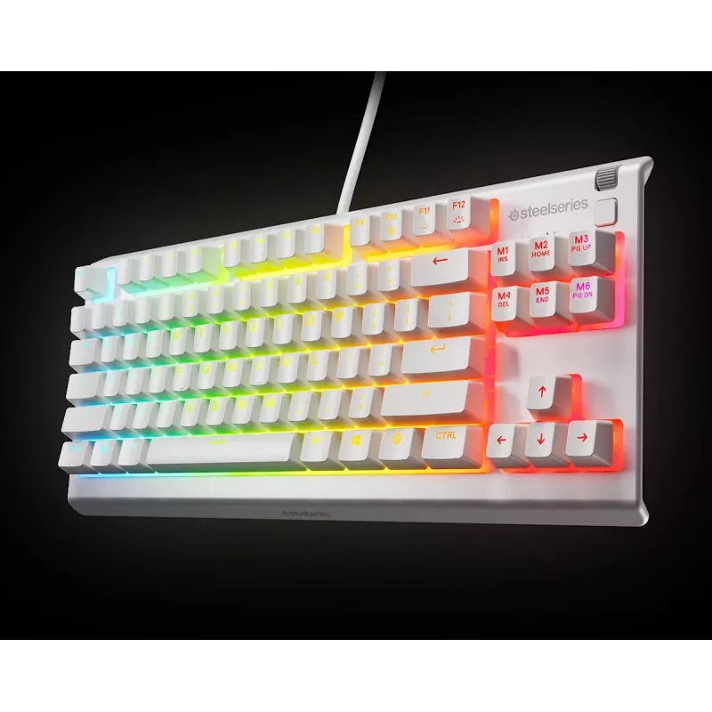 Klaviatūra „SteelSeries Apex 3 TKL US“, balta