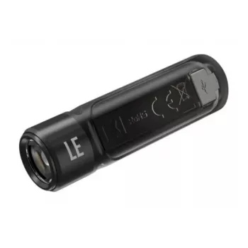 Rankinis žibintuvėlis Nitecore TIKI LE – 300 lm, USB įkraunamas, polikarbonatas, IP66, atsparus smūgiams, 10,5 g, 55 mm, Juodas