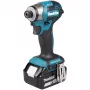 Impaktinis suktuvas Makita DTD173RTJ 18V belaidis, 1/4 colio griebtuvas, 3600 aps./min., pistoletinė rankena, Li-Ion