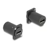 DeLOCK D-Type modulis DisplayPort lizdas-lizdas 4K juodas
