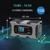 Įkroviklis QOLTEC 52493 12V 10A su AGM akumuliatorių atkūrimo funkcija
