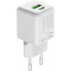 USB C/A sieninis įkroviklis YENKEE YAC G38 20W 3A Power Delivery (USB‑C ir USB‑A)
