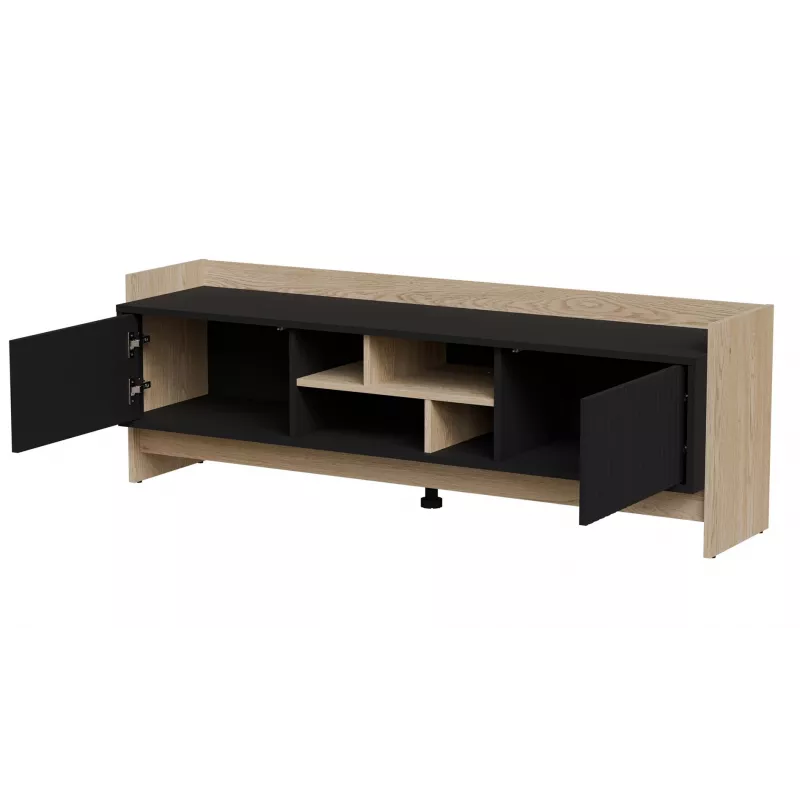 Cama RTV PORTO 2D Spintelė 150x38x50 ąžuolas/juodas