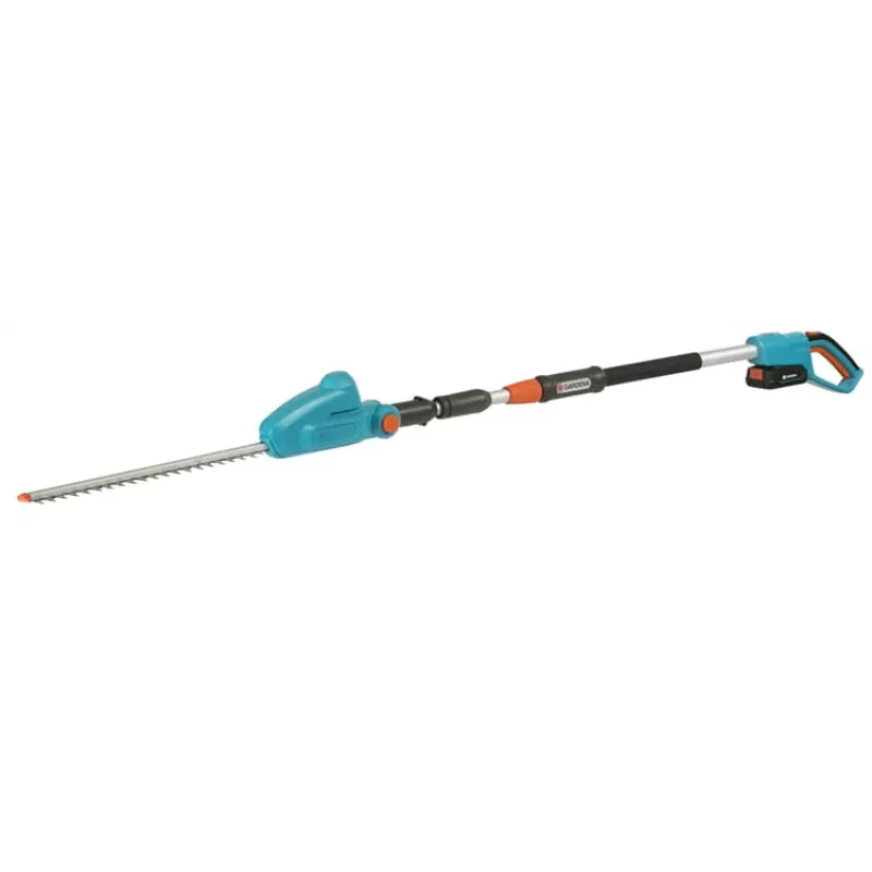Akumuliatorinė teleskopinė gyvatvorių žirklė THS 42/18V P4A, pilnas komplektas (turquoise/Grey, Li-Ion akumuliatorius 2,5Ah P4A, POWER FOR ALL ALLIANCE)