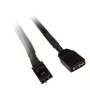 ARGB 3 kontaktų adapterio laidas Kolink L1-3ADP1-15 — 15 cm, 3 kontaktų ARGB keitiklis