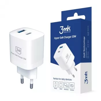 Įkroviklis 33W GaN PD 1xUSB-A+1xUSB-A