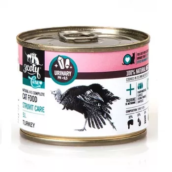 3COTY 51. Turkey Struvite Care – šlapias kačių ėdalas su kalakutiena – 180 g