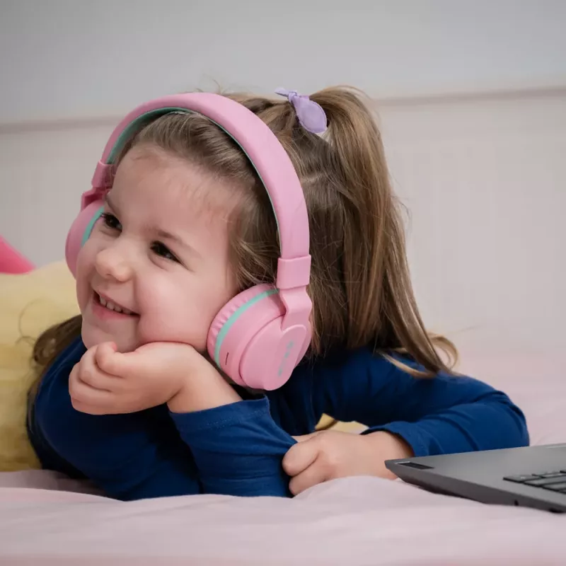 Ausinės Tellur Buddy Bluetooth Antausinės Rožinės